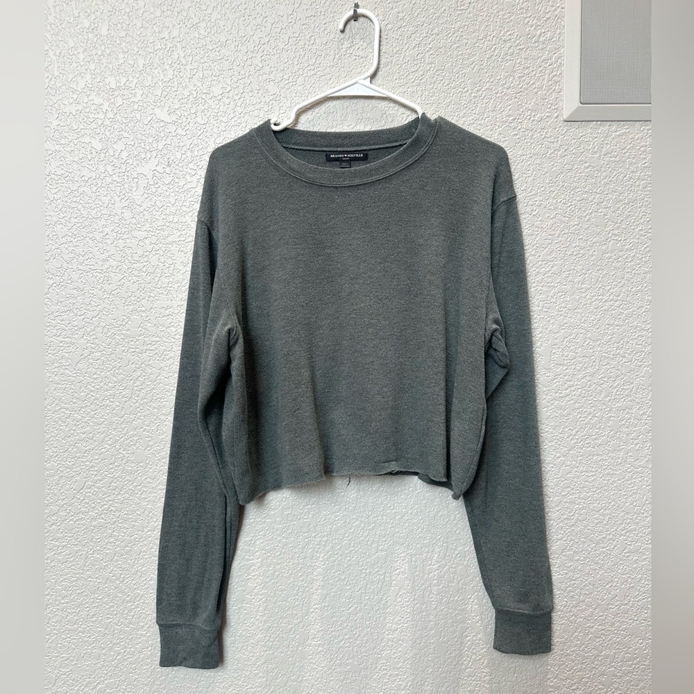 Brandy Melville Long Sleeve Crop Top